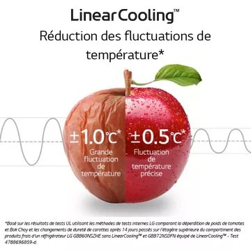 Réfrigérateur combiné LG GBP62PZNAC