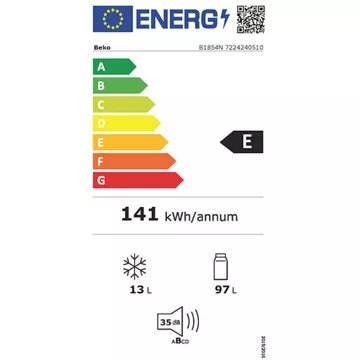 Réfrigérateur top encastrable BEKO B1854N 86cm