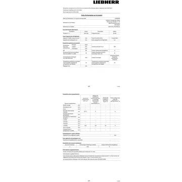 Réfrigérateur combiné LIEBHERR CND5724-20 Reconditionné