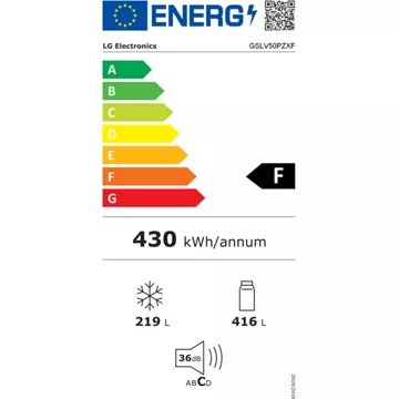 Réfrigérateur Américain LG GSLV50PZXF Reconditionné