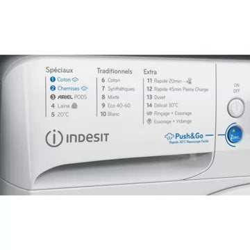Lave linge hublot 							INDESIT				BWE91296XWVFR
