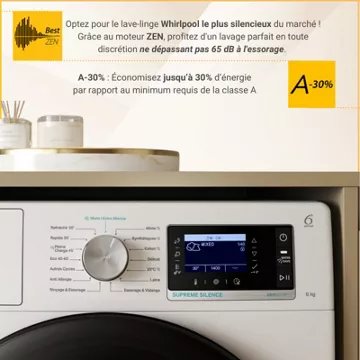 Lave linge hublot WHIRLPOOL W7X89BSILENCEFR