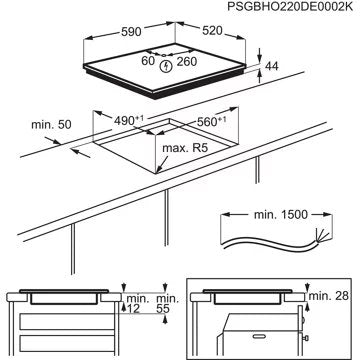 Table induction							ELECTROLUX				BIT60336BK H2H
