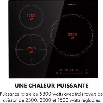 Table vitrocéramique							KLARSTEIN				Delicatessa 3 - 5800W