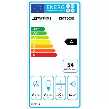 Hotte décorative murale SMEG KBT700XE