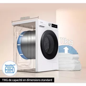 Lave linge hublot SAMSUNG WW11BB744DGW Bespoke AI Reconditionné