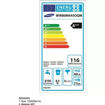 LL Front SAMSUNG WW80M645OQM/EF QuickDrive Reconditionné