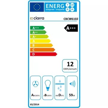 Hotte décorative murale							CIARRA				CD6102W