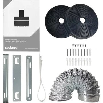 Hotte décorative murale inclinée							CIARRA				736NBK60