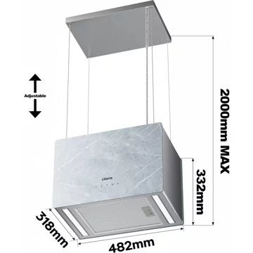 Hotte décorative îlot							CIARRA				CD4850W