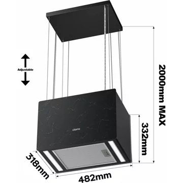 Hotte décorative îlot							CIARRA				CD4850GB