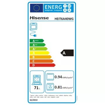 Cuisinière induction							HISENSE				HEIT6A40WG