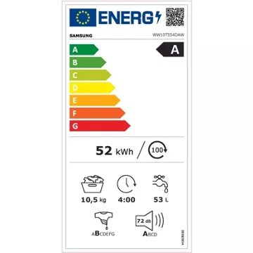 Lave linge hublot SAMSUNG WW10T554DAW Reconditionné