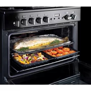 Piano de cuisson gaz							FALCON				PROFESSIONAL +FXP 90 Mixte NOIR BRILLANT