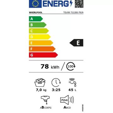 Lave linge top WHIRLPOOL TDLRB7222BSFR/N SILENCE Reconditionné