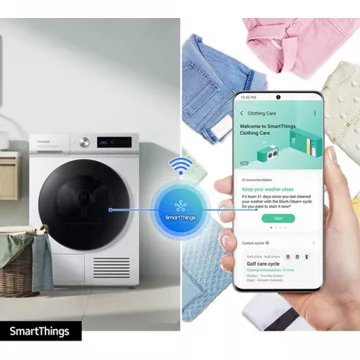 Sèche linge pompe à chaleur SAMSUNG DV90BB7445GWS3 Bespoke AI