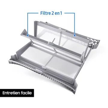 Sèche linge pompe à chaleur SAMSUNG DV90BB7445GWS3 Bespoke AI