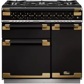 Piano de cuisson gaz							FALCON				ELISE LUXE  TAB GAZ 90 CMNOIR LAITON