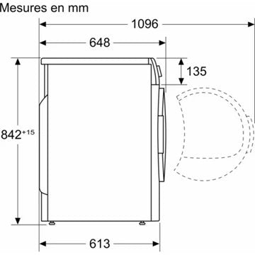 Sèche linge à condensation BOSCH WPG2313SFR Serenity Série 6