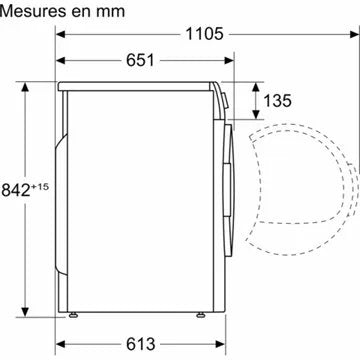 Sèche linge pompe à chaleur BOSCH WQB246C0FR Série 8