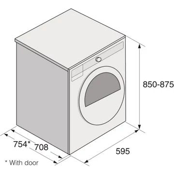 Sèche linge à évacuation ASKO T411VD.W