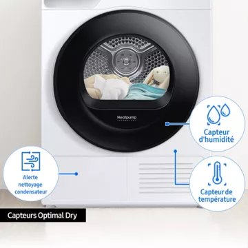 Sèche linge pompe à chaleur SAMSUNG DV80T5220AW