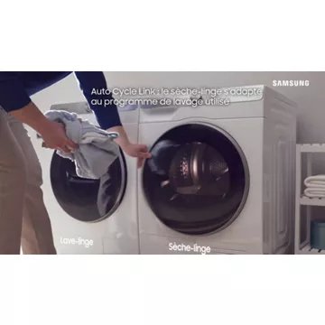 Sèche linge pompe à chaleur SAMSUNG DV80T5220AW