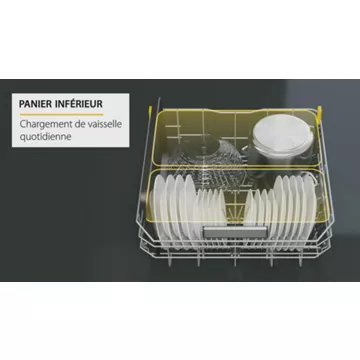 Lave vaisselle 60 cm WHIRLPOOL W7FHS51X MaxiSpace