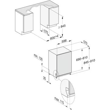 Lave vaisselle encastrable MIELE G 7197 SCVi XXL AutoDos