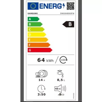Lave vaisselle 60 cm SAMSUNG DW60A8060FW Reconditionné