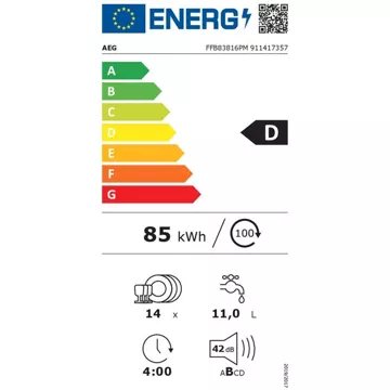 Lave vaisselle 60 cm AEG FFB83816PM ComfortLift Reconditionné