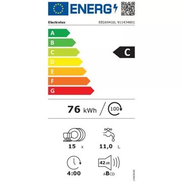 Lave vaisselle encastrable ELECTROLUX EEG69410L Reconditionné