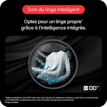 Lave linge séchant hublot 							LG				F214WT8GRBE Washtower