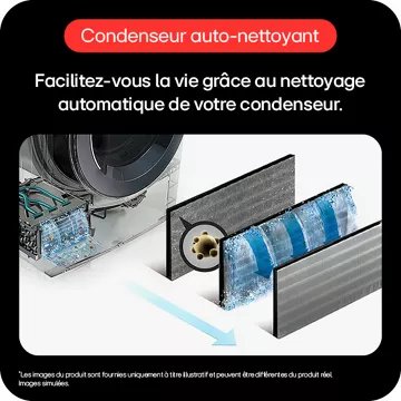 Lave linge séchant hublot 							LG				F214WT8GRBE Washtower