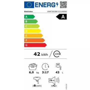 Lave linge top							ELECTROLUX				EW8T3653BA