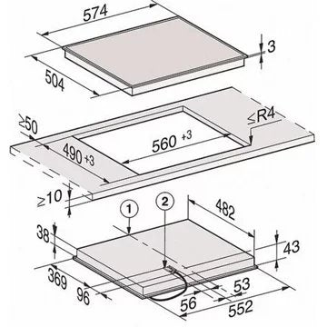 Table vitrocéramique							MIELE				KM 6520 FR