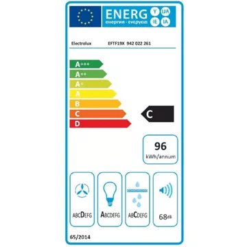 Hotte décorative murale							ELECTROLUX				EFTF19X