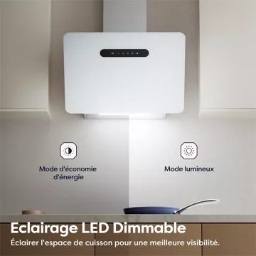 Hotte décorative murale inclinée							CIARRA				CD6736KW