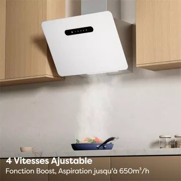 Hotte décorative murale inclinée							CIARRA				CD6736KW
