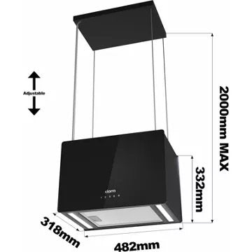 Hotte décorative îlot							CIARRA				CD4850B