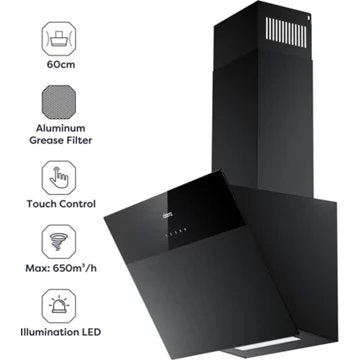 Hotte décorative murale inclinée							CIARRA				VMCF6736H