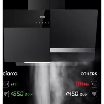 Hotte décorative murale inclinée							CIARRA				VMCF6736H