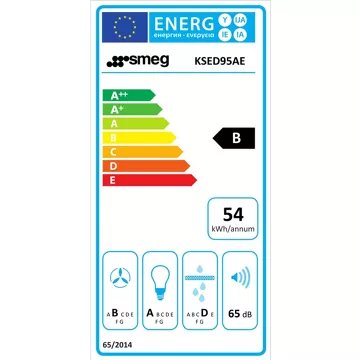 Hotte décorative murale							SMEG				KSED95AE Anthracite