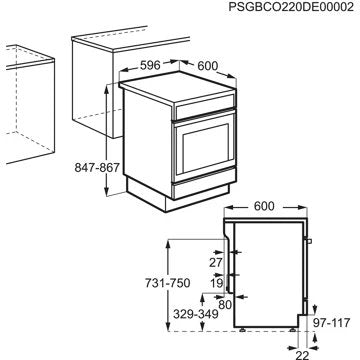 Cuisinière induction							ELECTROLUX				EKI64899BX Pyrolyse