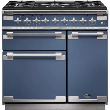 Piano de cuisson gaz							FALCON				ELISE 90 ROCHE BLEUE  NICKEL